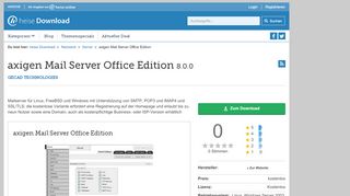 
                            12. axigen Mail Server Office Edition | heise Download