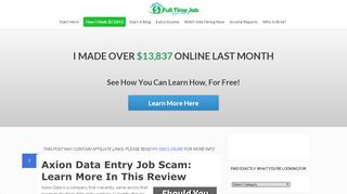 
                            8. Axion Data Entry Job Scam: Learn More In This Review | Full Time Job ...