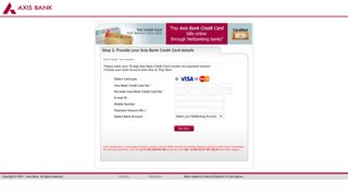 
                            9. Axis Bank CardNet - BillDesk