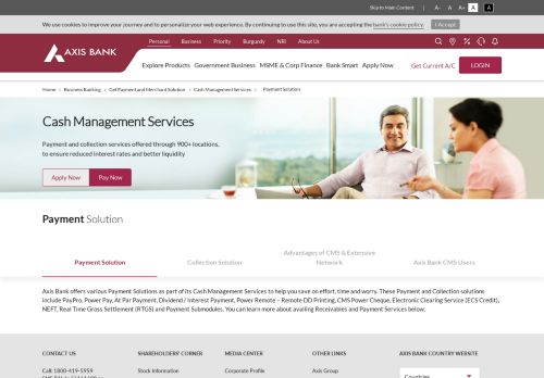 
                            2. Axis Bank | Cash Management Services - Collection Solutions ...