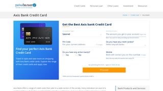 
                            9. Axis Bank Credit Card: Apply Online for Best Credit Cards in 2019