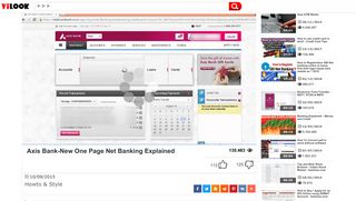
                            10. Axis Bank-New One Page Net Banking Explained - Video - ViLOOK
