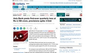 
                            12. Axis Bank Q4 Result: Axis Bank posts first-ever quarterly loss at Rs ...
