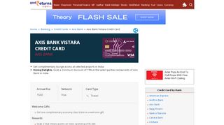 
                            6. Axis Bank Vistara Credit Card: Features, Eligibility, Benefits, How to ...