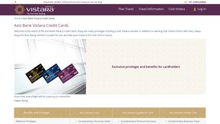
                            7. Axis Bank Vistara Credit Cards