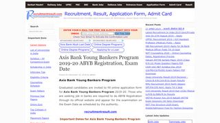 
                            9. Axis Bank Young Bankers Program 2019-20 ABYB Registration, Exam ...