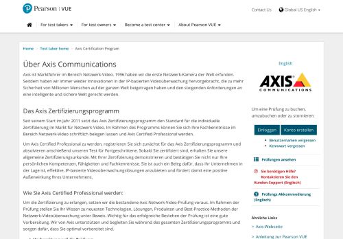 
                            2. Axis Certification Program :: Pearson VUE