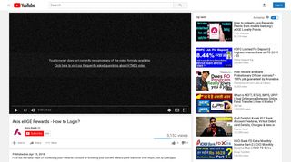 
                            9. Axis eDGE Rewards - How to Login? - YouTube