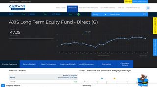 
                            6. AXIS Long Term Equity Fund - Direct (G) - Karvy Online