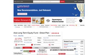 
                            9. Axis Long Term Equity Fund - Direct Plan : Fund Performance : Axis ...