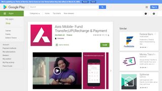 
                            4. Axis Mobile- Fund Transfer,UPI,Recharge & Payment – Apps bei ...