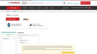 
                            11. Axis Online Shop | Distrelec Schweiz