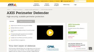 
                            4. AXIS Perimeter Defender | Axis Communications