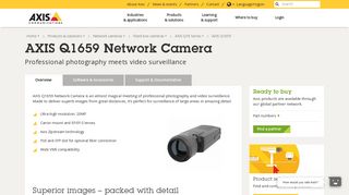 
                            12. AXIS Q1659 Network Camera | Axis Communications