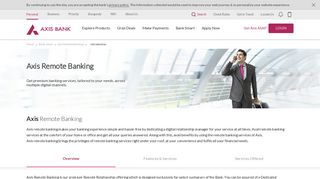 
                            7. Axis Remote Banking - Premium Banking Services By Axis Bank