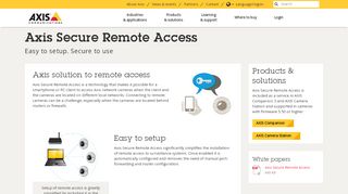 
                            12. Axis Secure Remote Access | Axis Communications
