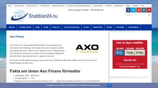 
                            8. Axo Finans | Snabblan24.nu
