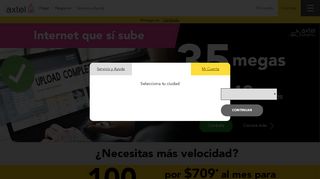 
                            1. Axtel: Internet de Fibra Optica, Telefonía y TV