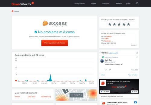 
                            12. Axxess down? Current problems and outages | Downdetector