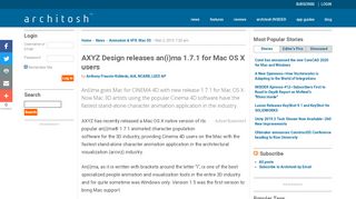
                            13. AXYZ Design releases an(i)ma 1.7.1 for Mac OS X users | Architosh