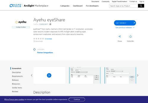 
                            13. Ayehu eyeShare | ArcSight Marketplace