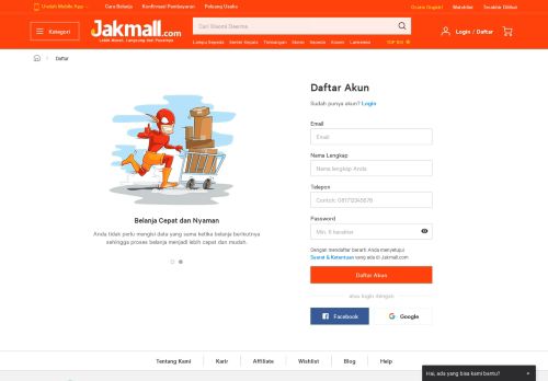 
                            3. Ayo Daftar di Jakmall.com Sekarang