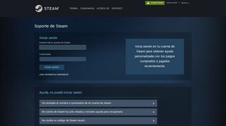 
                            2. Ayuda de Steam