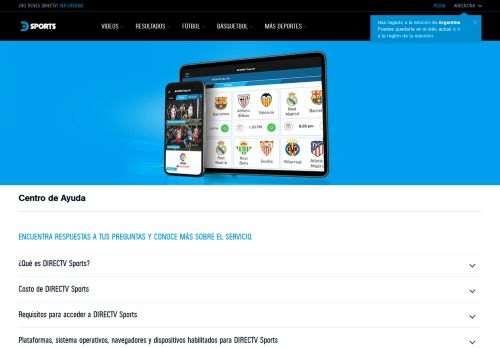
                            10. Ayuda - DIRECTV Sports™ | El sitio de deportes mas completo en ...