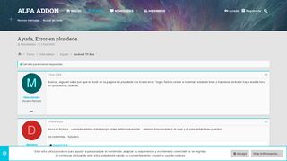 
                            13. Ayuda, Error en plusdede. | Alfa Addon