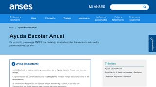 
                            6. Ayuda Escolar Anual | anses