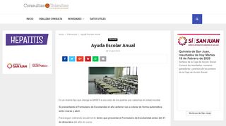 
                            11. Ayuda Escolar Anual – Consultas y Tramites