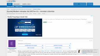 
                            8. [Ayuda] Modem mitrastar dsl-2401hn-t1c - movistar colombia ...