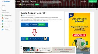 
                            3. [Ayuda] Sesion y login PHP - Diseño y Programación Web - Taringa!