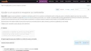 
                            13. Ayudar a un usuario a recuperar su contraseña - MoodleDocs