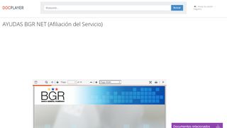 
                            11. AYUDAS BGR NET (Afiliación del Servicio) - PDF - DocPlayer