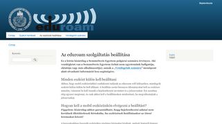 
                            3. Az eduroam szolgáltatás beállítása | SE eduroam