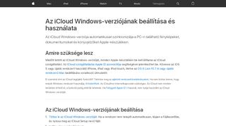 
                            1. Az iCloud Windows-verziójának beállítása és használata - Apple ...