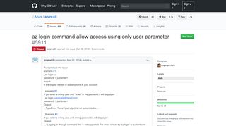 
                            9. az login command allow access using only user parameter · Issue ...