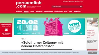 
                            11. AZ Medien: «Solothurner Zeitung» mit neuem Chefredaktor - Medien