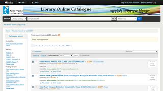 
                            11. Azim Premji University Library catalog › Results of search for 'pb:SCERT'