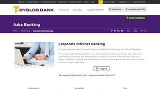 
                            2. Azka Banking | Corporate Internet Banking | Lebanon | ...