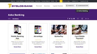 
                            8. Azka Banking | Lebanon | Byblos Bank