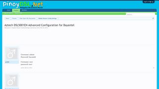 
                            11. Aztech DSL5001EN Advanced Configuration for Bayantel | PinoyDSL.Net