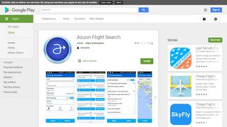 
                            10. Azuon Flight Search – „Google Play“ programos