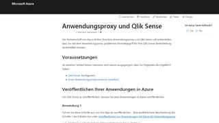 
                            6. Azure AD-App-Proxy und Qlik Sense | Microsoft Docs