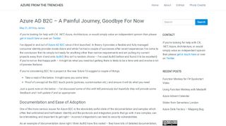 
                            9. Azure AD B2C – A Painful Journey, Goodbye For Now – Azure From ...