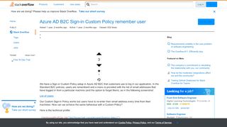 
                            11. Azure AD B2C Sign-in Custom Policy remember user - Stack Overflow