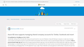 
                            10. Azure AD now supports managing shared company accounts for ...