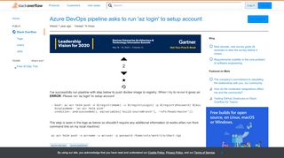 
                            13. Azure DevOps pipeline asks to run 'az login' to setup account ...