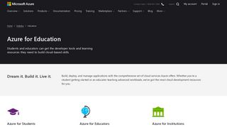 
                            7. Azure for Education | Microsoft Azure